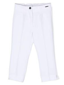 Monnalisa pantalon à plis marqués - Blanc