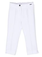 Monnalisa pantalon à plis marqués - Blanc