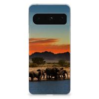 Google Pixel 8 Pro | TPU Hoesje | Olifanten