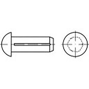 TOOLCRAFT TO-6865875 Halfronde kerfnagel Staal 5000 stuk(s)