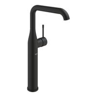 Grohe Essence New 1-gats wastafelkraan xl-size m. gladde body voorsprong 17.9cm phantom black 24170KF1 - thumbnail