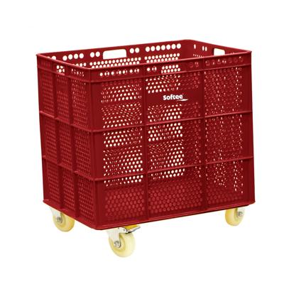 PU BASKET WITH WHEELS