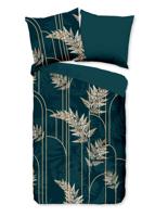 Pure Dekbedovertrek "gouden bladeren" - Groen - (135x200 cm) - Microfiber