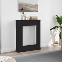 Haardombouw Zwarte Eiken 75x20x87,5 cm Engineered Wood
