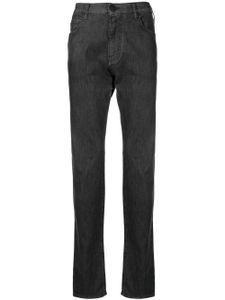 Emporio Armani jean à coupe droite - Noir