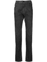 Emporio Armani jean à coupe droite - Noir