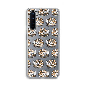 Slapende poes: OnePlus Nord Transparant Hoesje