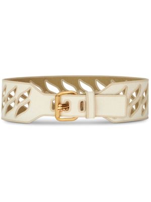 ETRO ceinture à design perforé - Blanc