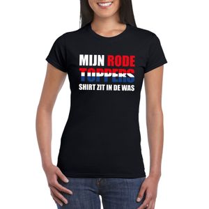 Mijn rode Toppers shirt zit in de was t-shirt zwart dames