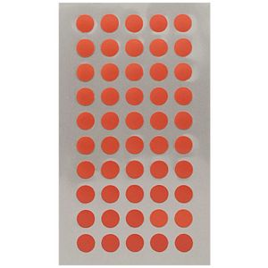 400x Stippen stickers rood 8 mm   -