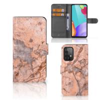 Samsung Galaxy A52 | Bookcase | Marmer Oranje