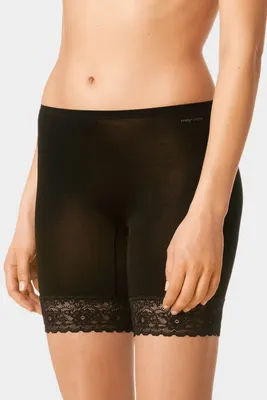 Dames boxershort lange pijpjes Lights Basics - Kanten onderbroek lange pijpjes - Broekje voor onder jurk