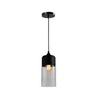 QUVIO Hanglamp langwerpig glas zwart - QUV5104L-BLACK - thumbnail