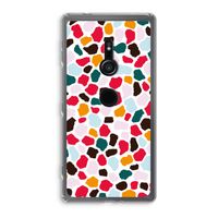 Colored Giraffe: Sony Xperia XZ2 Transparant Hoesje