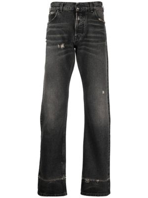 Marcelo Burlon County of Milan jean Cross à effet usé - Noir