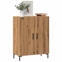 Dressoir 69,5x34x90 cm bewerkt hout artisanaal eikenkleur