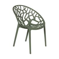 Stapelbare tuinstoel Palma - groen - 78.5x59.5x58 cm