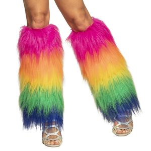 Rainbow Pluche Beenwarmers