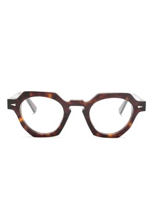 Ahlem lunettes de soleil Rue De La Paix à monture géométrique - Marron