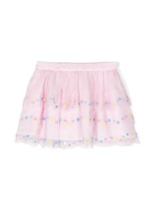 Stella McCartney Kids jupe Confetti Dot en tulle - Rose