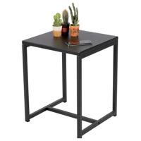 Bijzettafel/salontafel Mambo - zwart - metaal - vierkant - 40 x 40 x 50 cm - Koffietafel Bijzettafel/salontafel Mambo - zwart - metaal - vierkant - 40 x 40 x 50 cm - Koffietafel