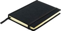Kangaro K-5106 Alfabetboek A6 A-Z Linnen Hard Cover Zwart, 208 Pagina&apos;s, Leeslint, Elastiek