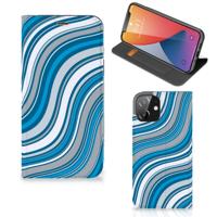 iPhone 12 | iPhone 12 Pro | Hoesje met Magneet | Waves Blue
