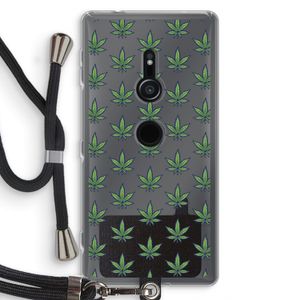 Weed: Sony Xperia XZ2 Transparant Hoesje met koord