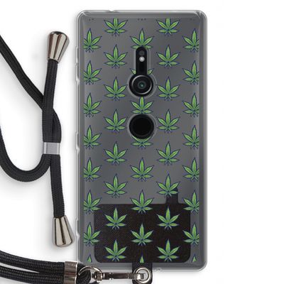 Weed: Sony Xperia XZ2 Transparant Hoesje met koord