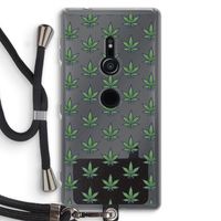 Weed: Sony Xperia XZ2 Transparant Hoesje met koord Weed: Sony Xperia XZ2 Transparant Hoesje met koord