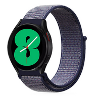 Sport Loop nylon bandje - Donkerblauw - Samsung Galaxy watch 7 - 40mm / 44mm - thumbnail