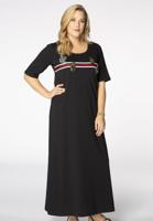 Yoek Maxi jurk | Zwart | Maat 50/52