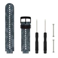 Siliconen sport polsband voor Garmin Forerunner 235 (zwart grijs)
