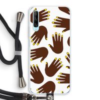 Hands dark: Huawei P Smart Pro Transparant Hoesje met koord