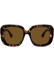 Oliver Peoples lunettes de soleil Nella à effet écaille de tortue - Marron