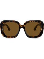 Oliver Peoples lunettes de soleil Nella à effet écaille de tortue - Marron - thumbnail