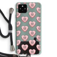Chicks before dicks: Pixel 5a 5G Transparant Hoesje met koord