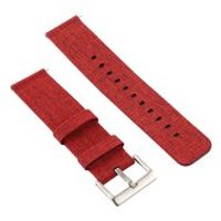 Canvas nylon bandje Fitbit Versa 1 / 2 & Lite - Rood