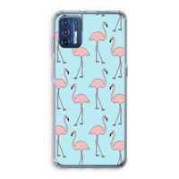 Anything Flamingoes: Motorola Moto G9 Plus Transparant Hoesje