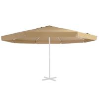 Vervangingsdoek voor parasol 500 cm taupe - thumbnail