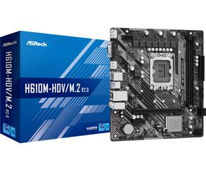 Asrock H610M-HDV/M.2 R2.0 moederbord Intel H610 LGA 1700 micro ATX