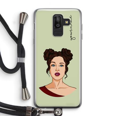 Pop-Art Creator: Samsung Galaxy J8 (2018) Transparant Hoesje met koord