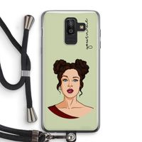 Pop-Art Creator: Samsung Galaxy J8 (2018) Transparant Hoesje met koord