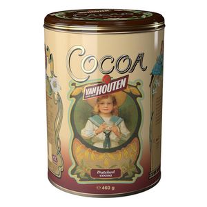 Van Houten - Cocaopoeder in nostalgisch geel blik - 12x 460g