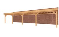 YARD Outdoor veranda SUBLIME Plat dak - 1250x350 cm- Plat dak- - YARD Outdoor