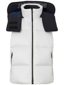 Burberry gilet matelassé à logo imprimé - Blanc