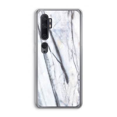 Gestreepte marmer: Xiaomi Mi Note 10 Pro Transparant Hoesje