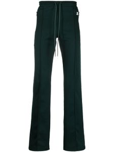 Courrèges pantalon de jogging à patch logo - Vert