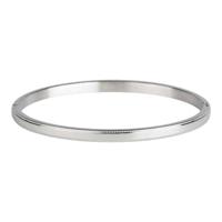 Kalli Bangle Armband Bewerkte Rand Julie 4 mm Zilver Kalli Bangle Armband Bewerkte Rand Julie 4 mm Zilver