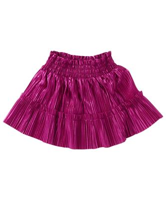 plisse rok met glans